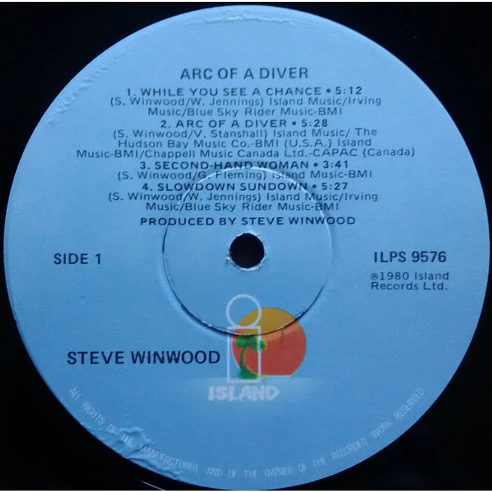 Steve Winwood - Arc Of A Diver