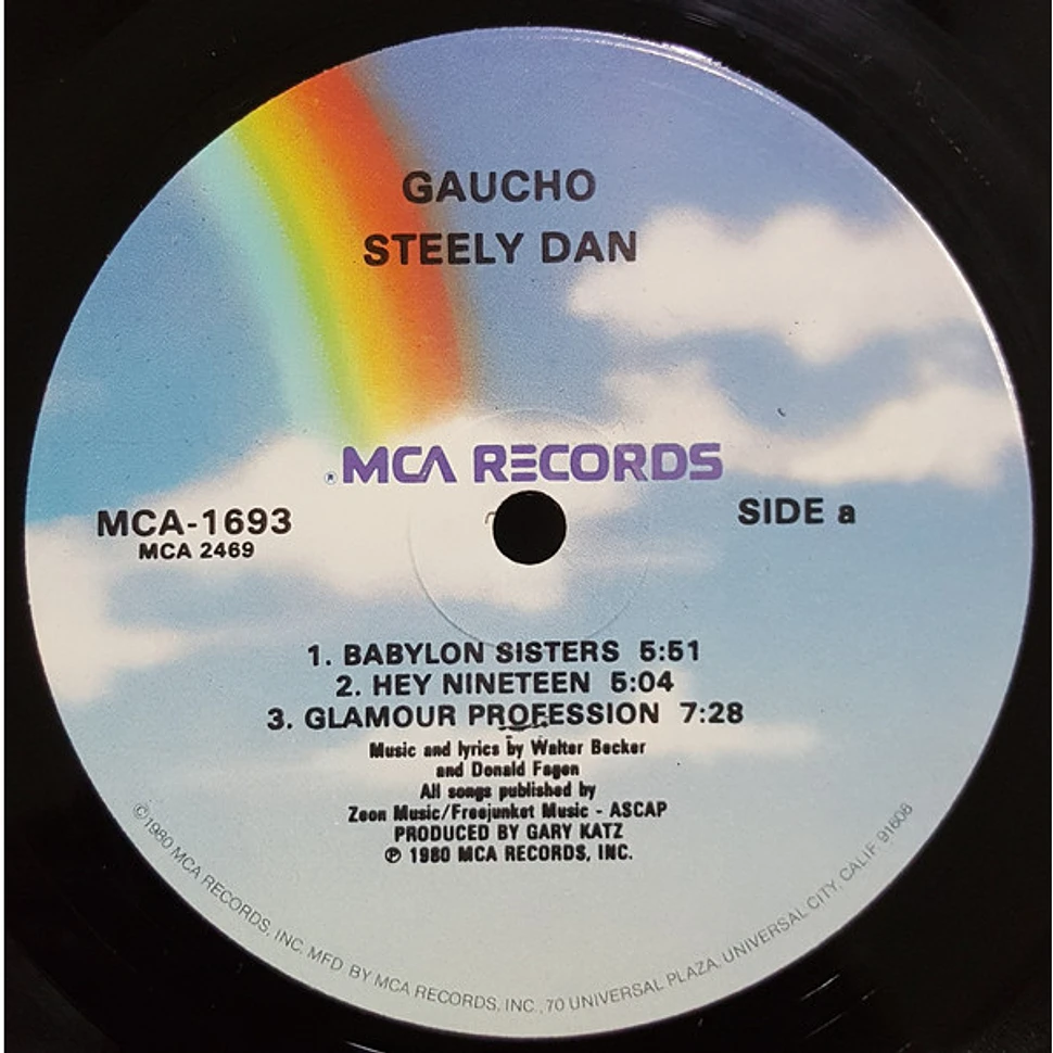 Steely Dan Gaucho Vinyl LP 1987 US Reissue HHV