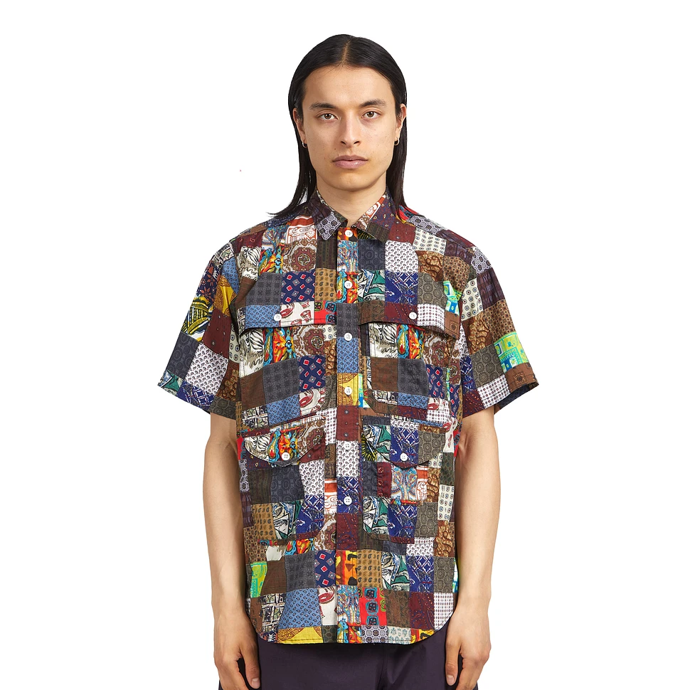 Beams Plus - Adventure Shirt II Polyester Dobby Patchwork Print