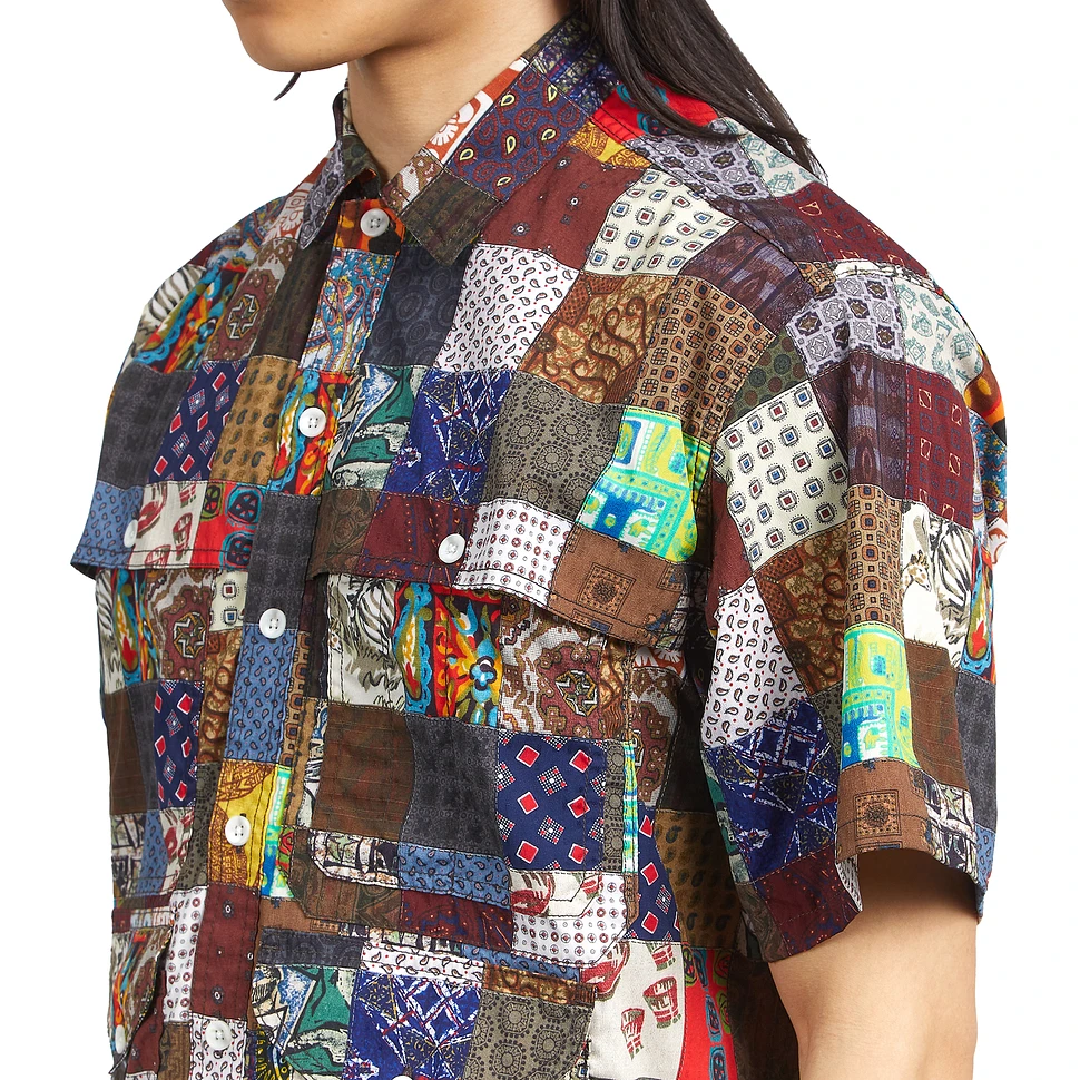 Beams Plus - Adventure Shirt II Polyester Dobby Patchwork Print