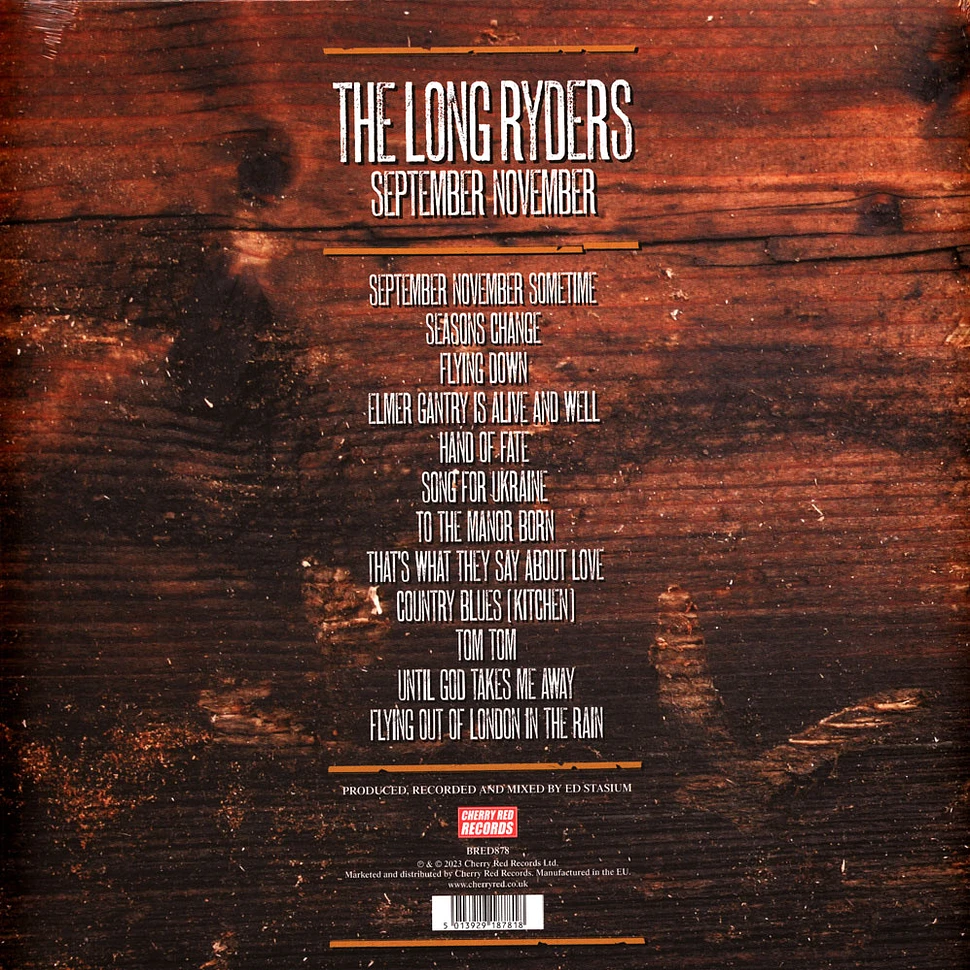 The Long Ryders - September November Black