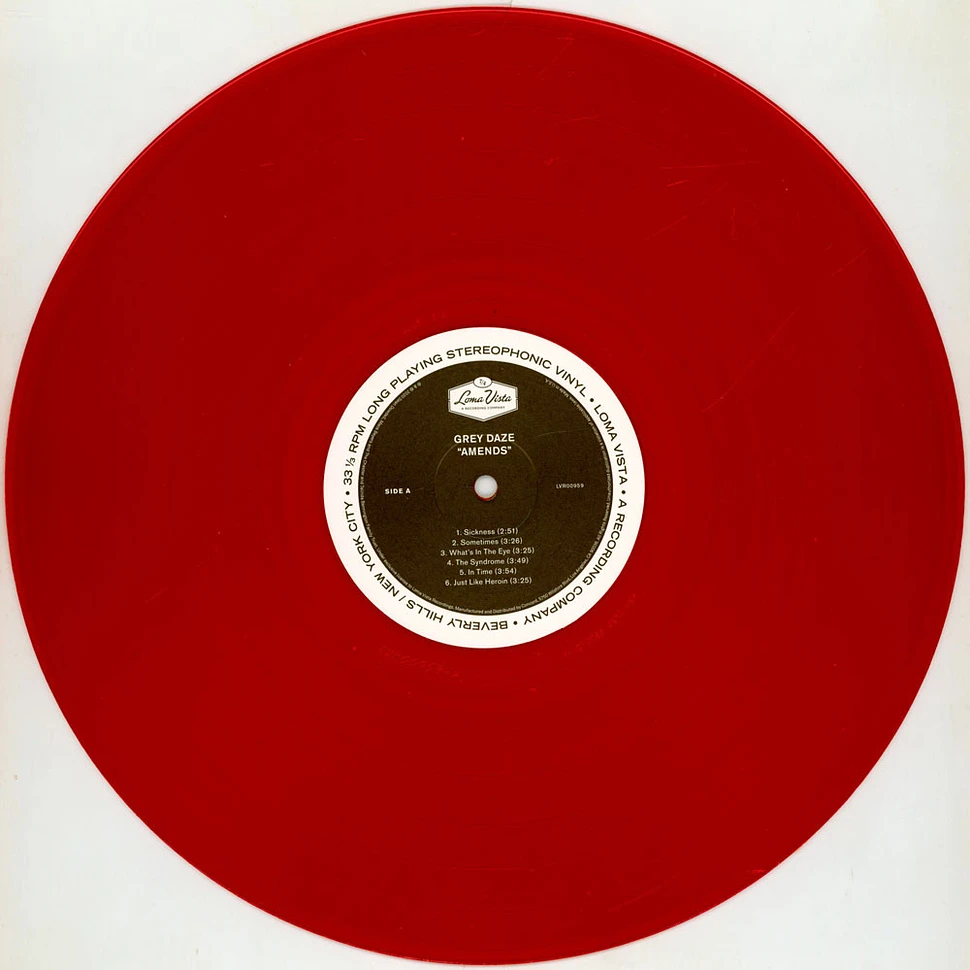 Grey Daze - Amends Limited Red Transparent Vinyl Edition