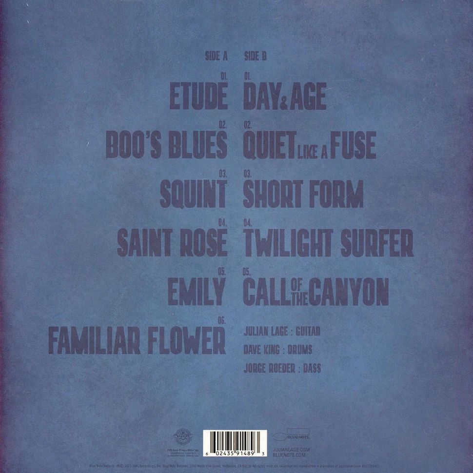 Julian Lage - Squint Limited Grey Blue Splatter Vinyl Edition