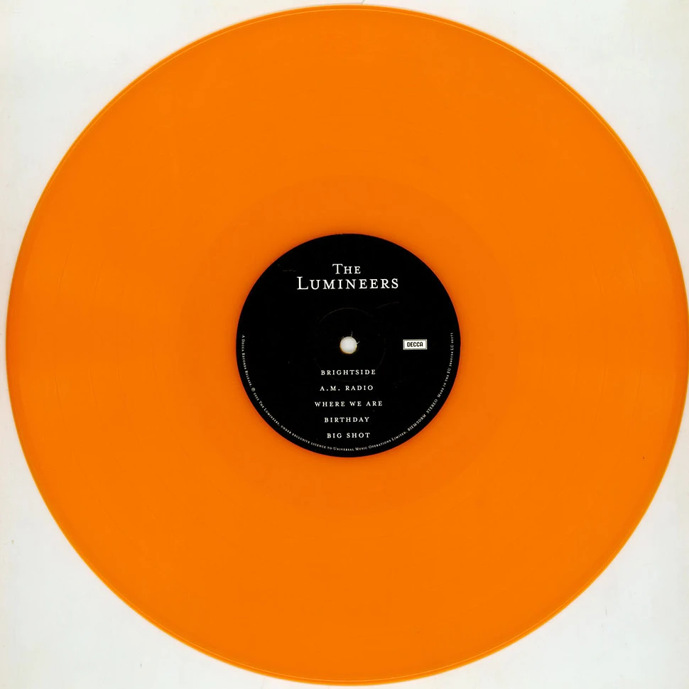 The Lumineers - Brightside Limited Tangerine Vinyl Edition