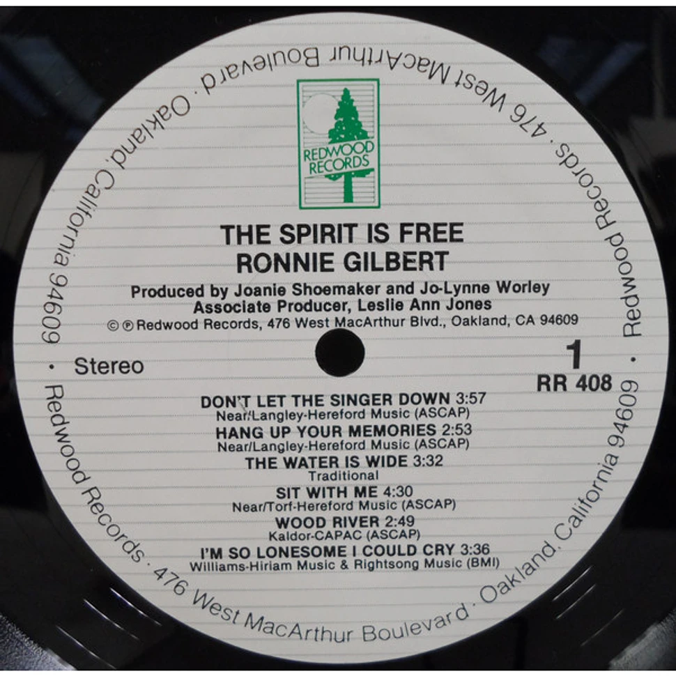 Ronnie Gilbert - The Spirit Is Free