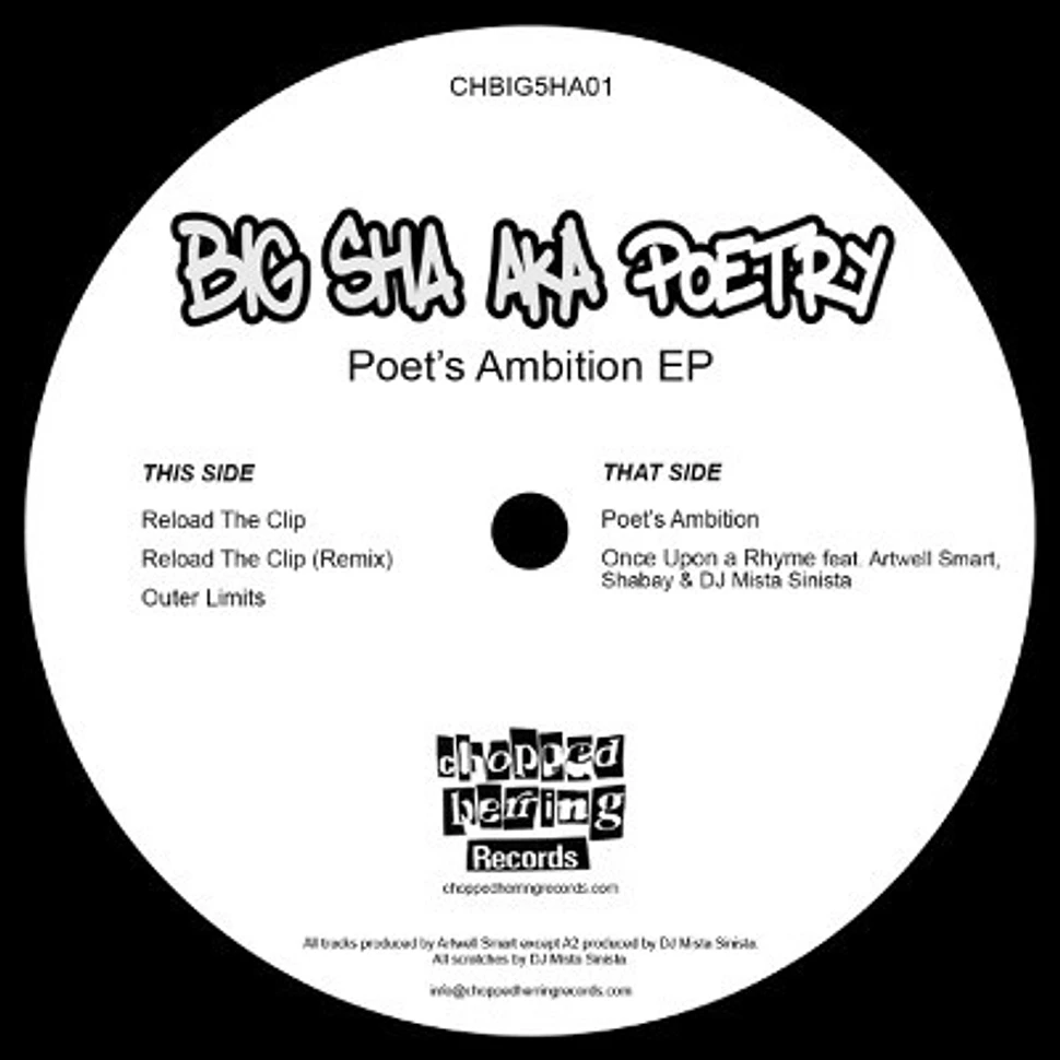 Big Sha Of Zig Zag Zig - Poet's Ambition EP