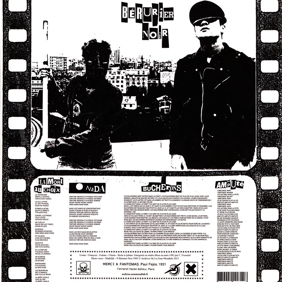Berurier Noir - Nada/1983/2023 Limited Edition