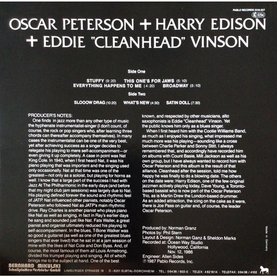 Oscar Peterson + Harry Edison + Eddie "Cleanhead" Vinson - Untitled