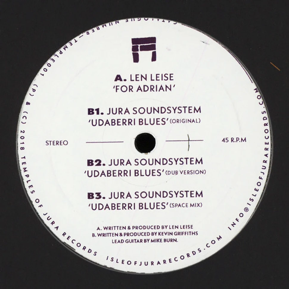 Len Leise / Jura Soundsystem - For Adrian / Udaberri Blues