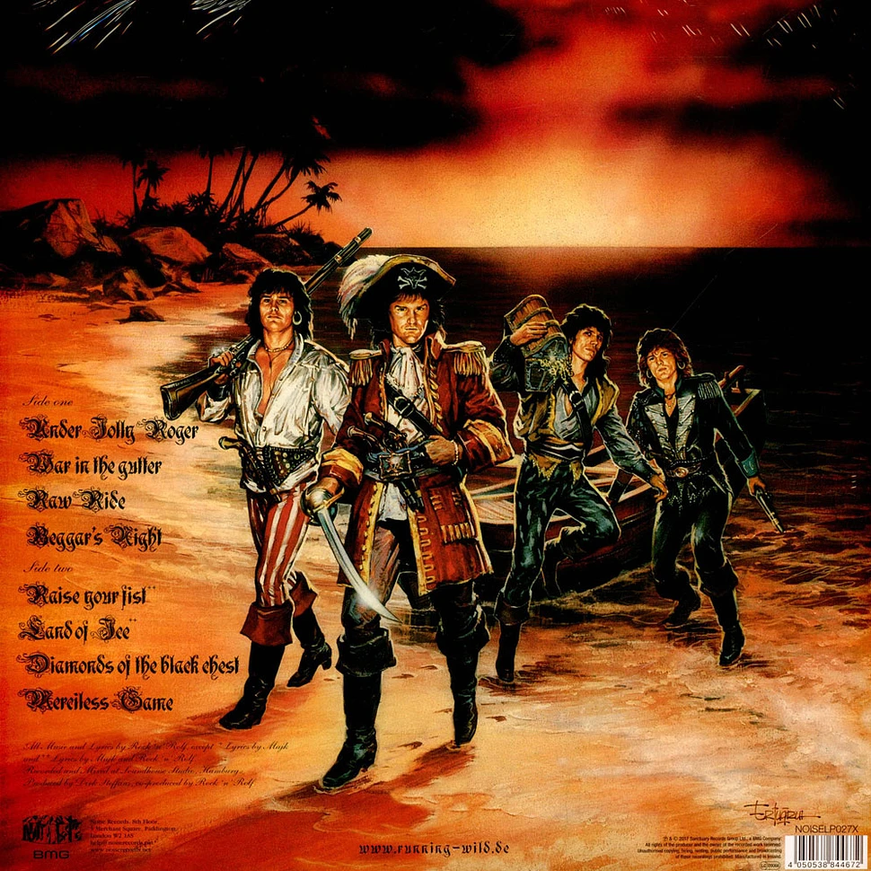 Running Wild - Under Jolly Roger Limited Grey Vinyl Edition