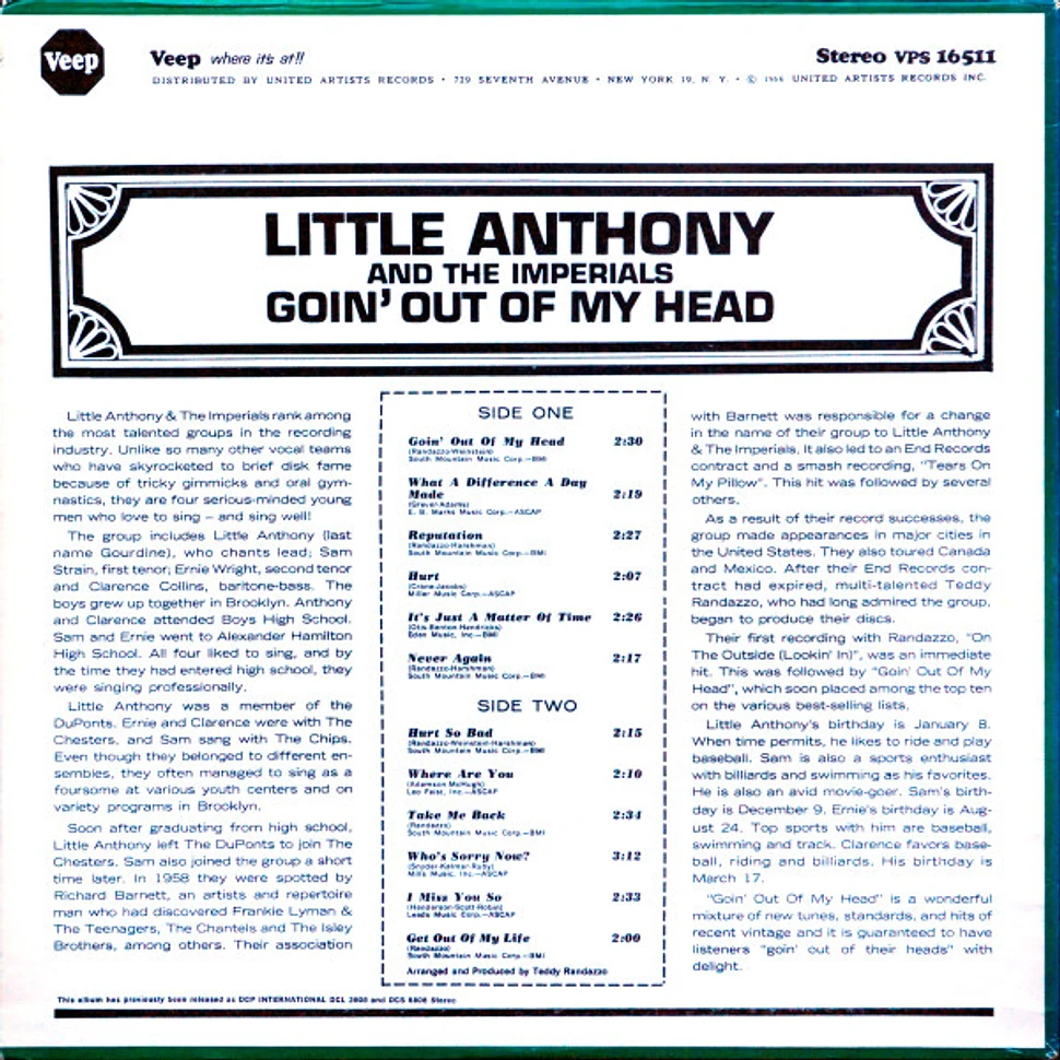 Little Anthony & The Imperials - Goin Out Of My Head