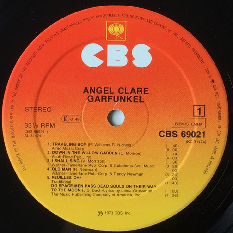 Art Garfunkel - Angel Clare