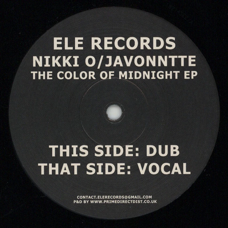 Nikki-O / Javonntte - The Color Of Midnight EP
