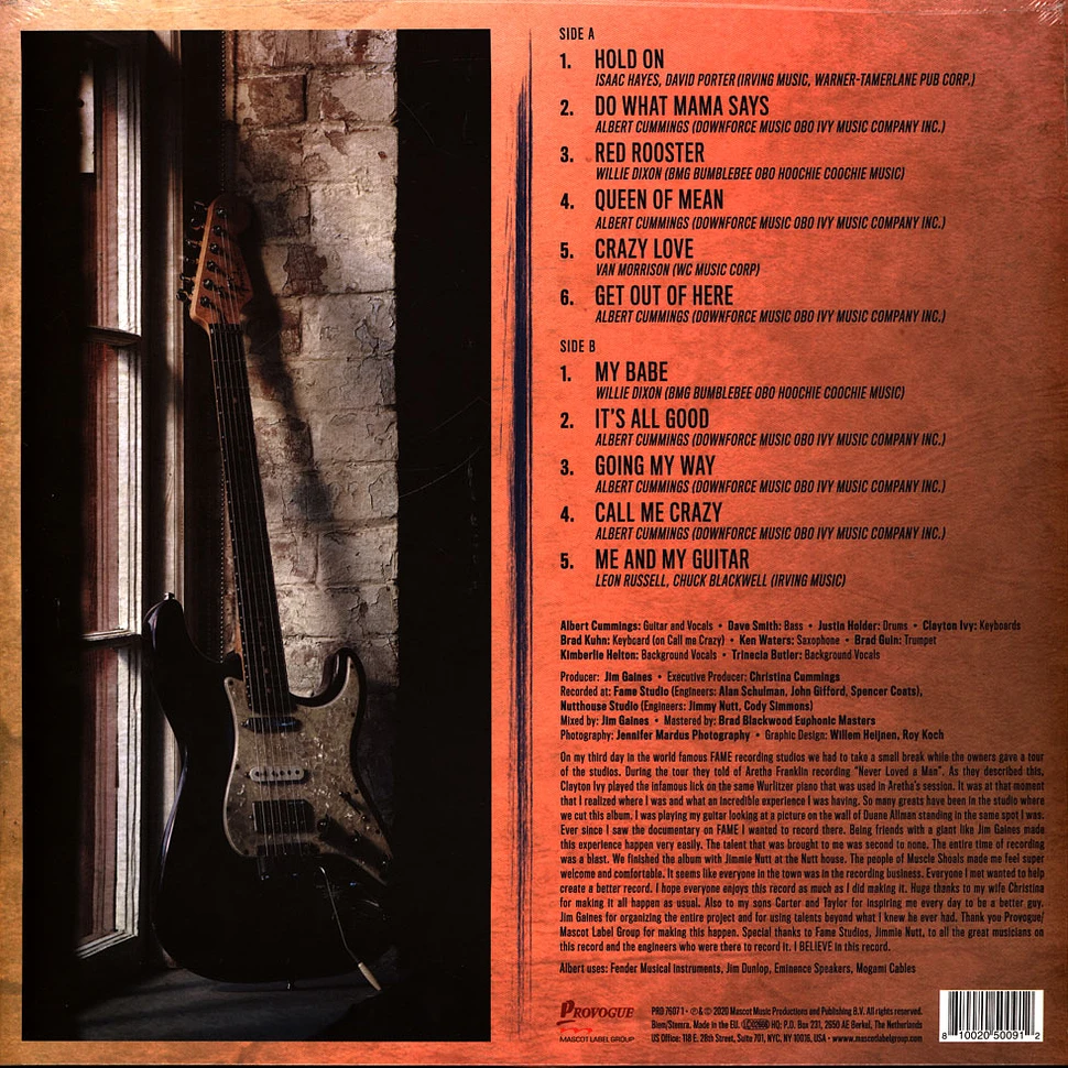 Albert Cummings - Believe Transparent Blue Vinyl Edition