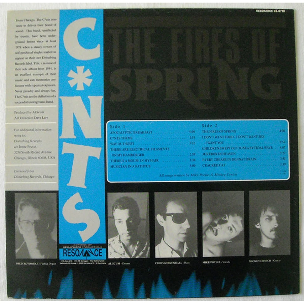 The C*nts - The Fires Of Spring