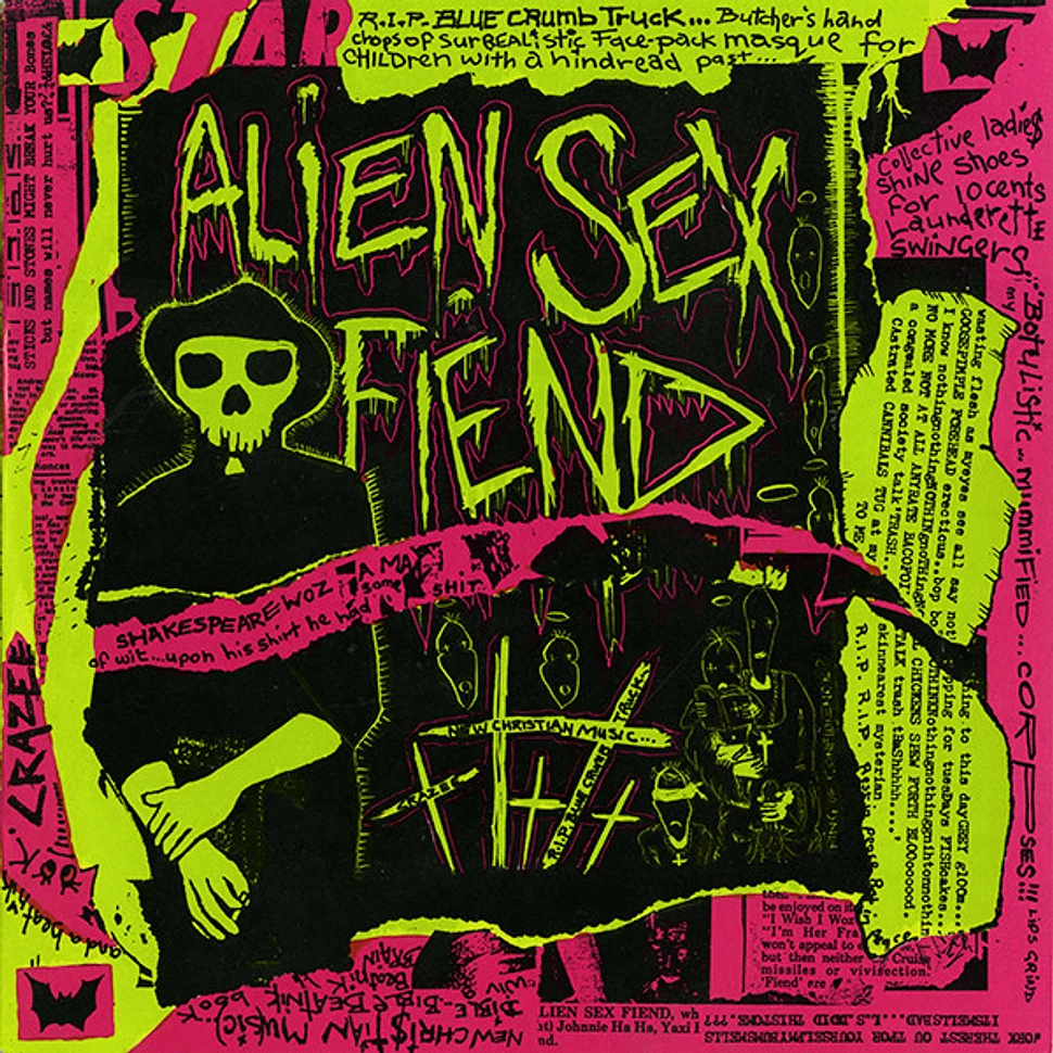 Alien Sex Fiend R I P Blue Crumb Truck Vinyl 10 1984 Uk