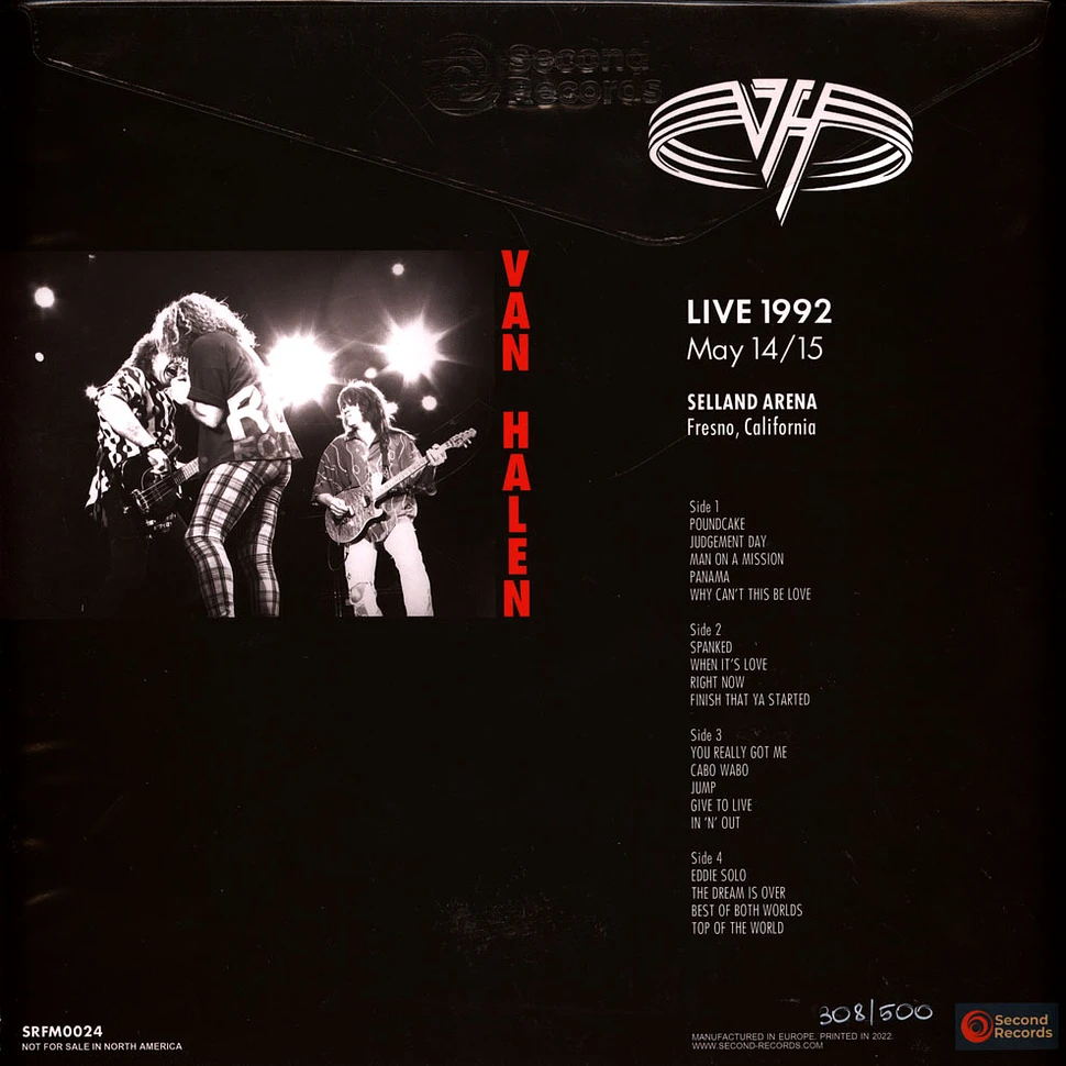 Van Halen - Live At Selland Arena Fresno 1992 Red Marble Vinyl Edition