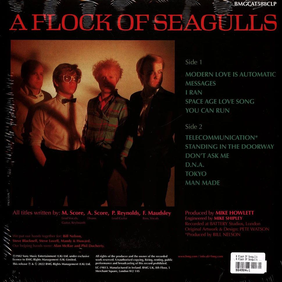 A Flock Of Seagulls - A Flock Of Seagulls - Remastered Transparent Orange Color Vinyl Edition