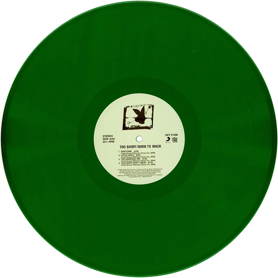 Too $hort - Born To Mack Green Vinyl Edition
