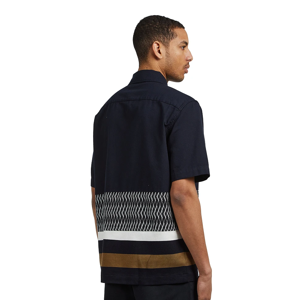 Fred Perry - Knitted Panel Revere Collar Shirt