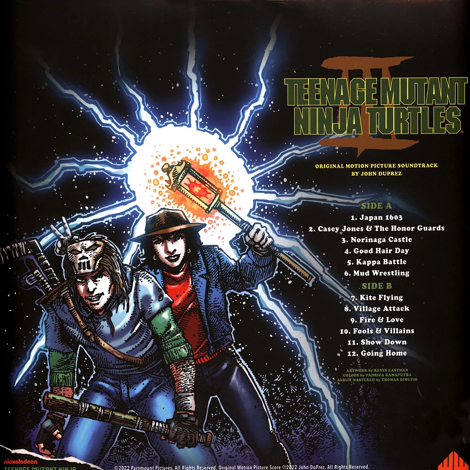 John Du Prez - OST Teenage Mutant Ninja Turtles Part III Time Scepter Swirl Vinyl Edition