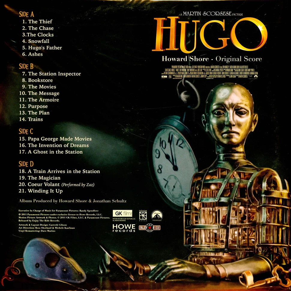 Howard Shore - OST Hugo Gold Blue Multicolor Vinyl Edition