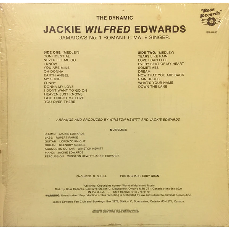 Jackie Edwards - The Dynamic Jackie Wilfred Edwards