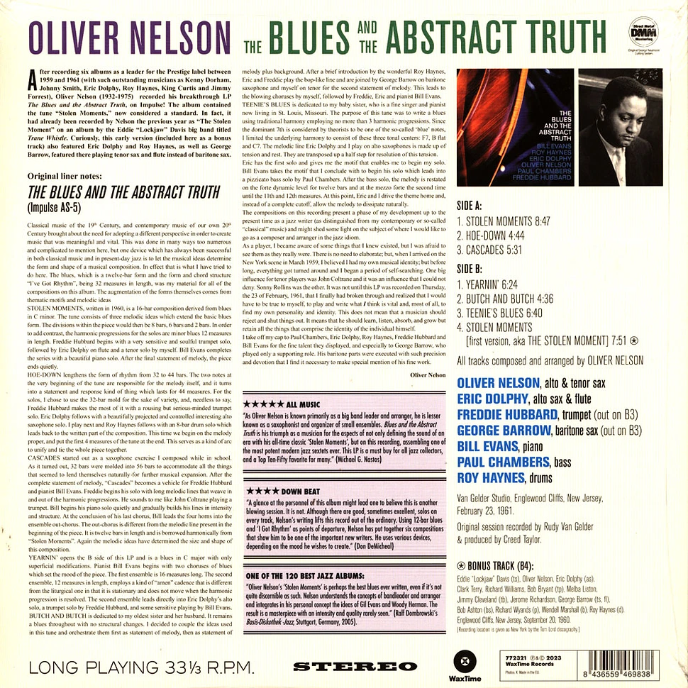 Oliver Nelson - The Blues And The Abstracts Truth