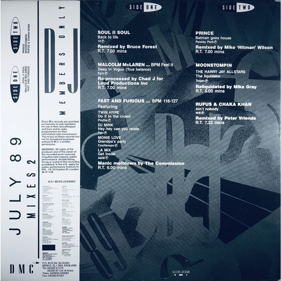 V.A. - July 89 - Mixes 2