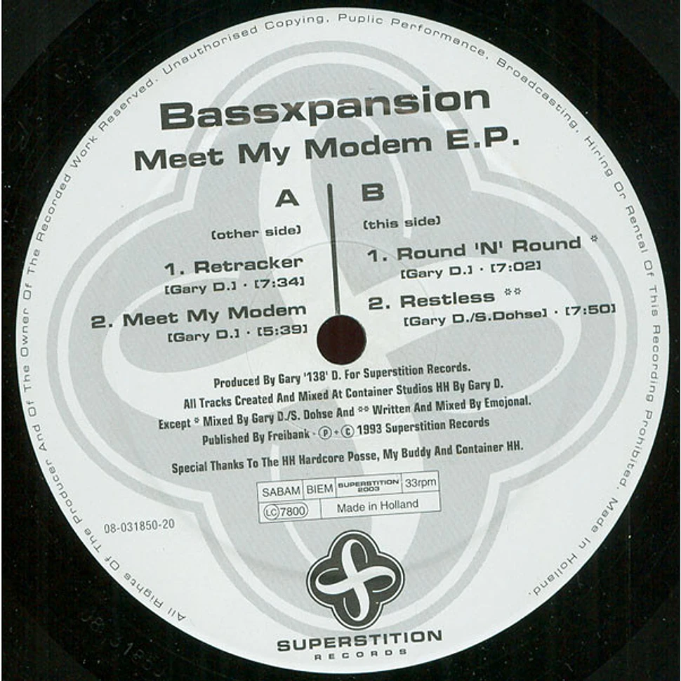 BassXPansion - Meet My Modem E.P.