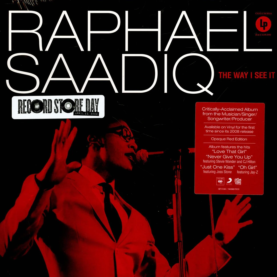 Raphael Saadiq - The Way I See It Record Store Day 2023 Opaque Red