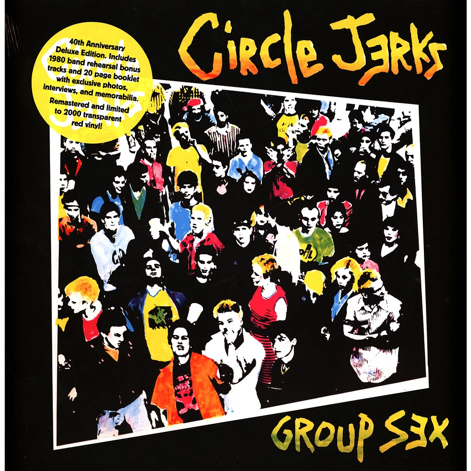 Cirkle Jerks Group Sex 40th Anniversary Red Vinyl Edition Vinyl Lp