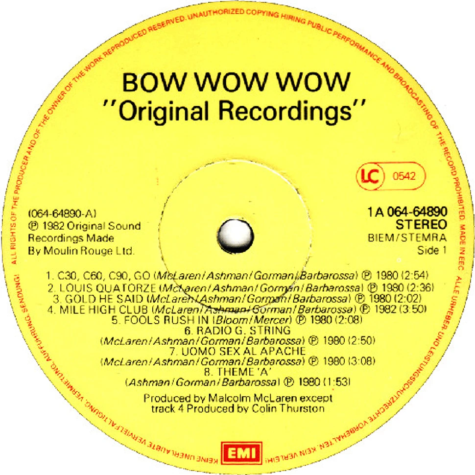 Bow Wow Wow - Original Recordings