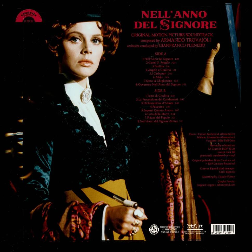 Armando Trovaioli - OST Nell'anno Del Signore Black Vinyl Edition