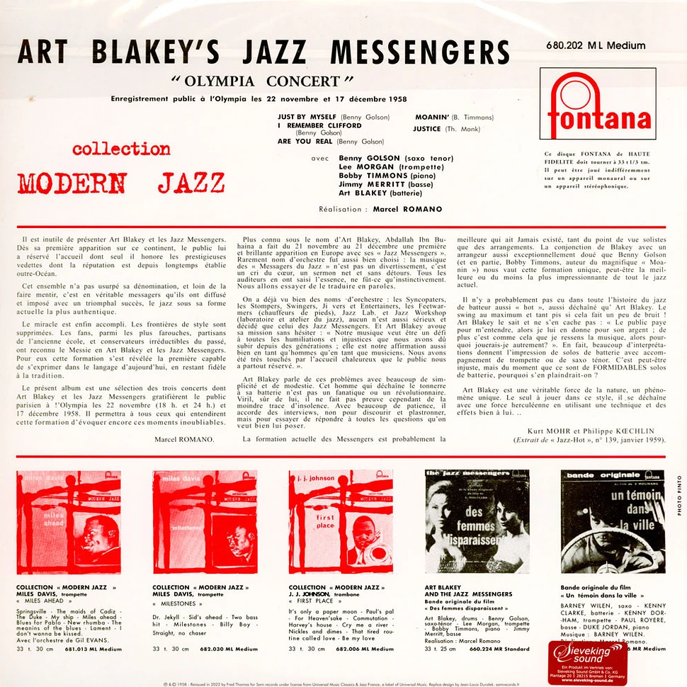 Art Blakey & The Jazz Messengers - Olympia Concert