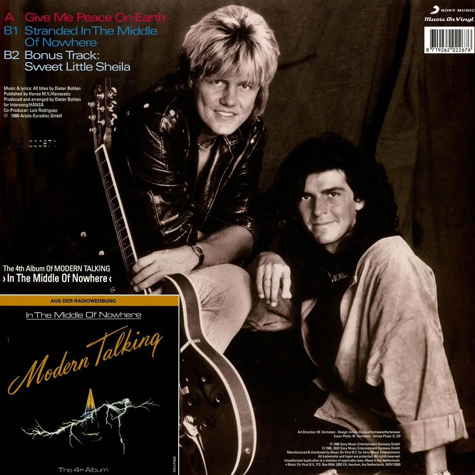 Modern Talking - Give Me Peace On Earth Crystal Clear Vinyl