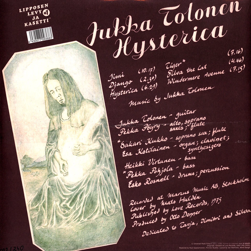Jukka Tolonen - Hysterica