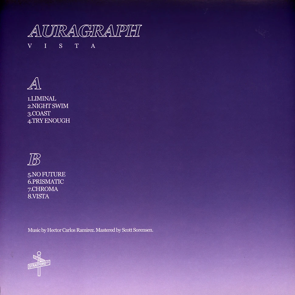 Auragraph - Vista Colored Vinyl Edition