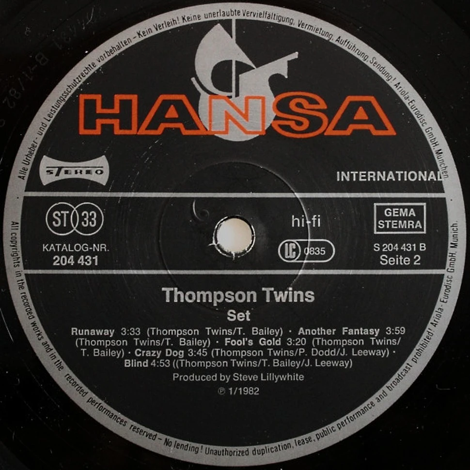 Thompson Twins - Set