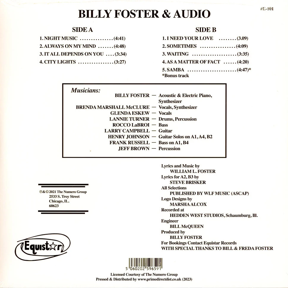 Billy Foster & Audio - Billy Foster & Audio Record Store Day 2023 Edition