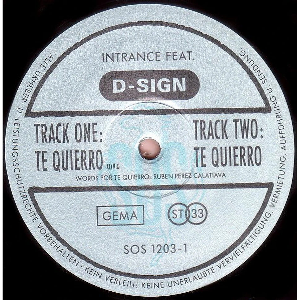 Intrance Feat. D-Sign - The Psyche Remixes EP Incl. 2 New Mixes Of "Te Quierro"