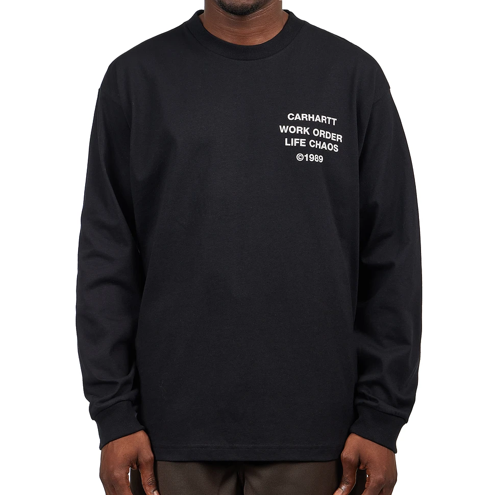 Carhartt WIP - L/S Reverse Hammer T-Shirt (Black) | HHV