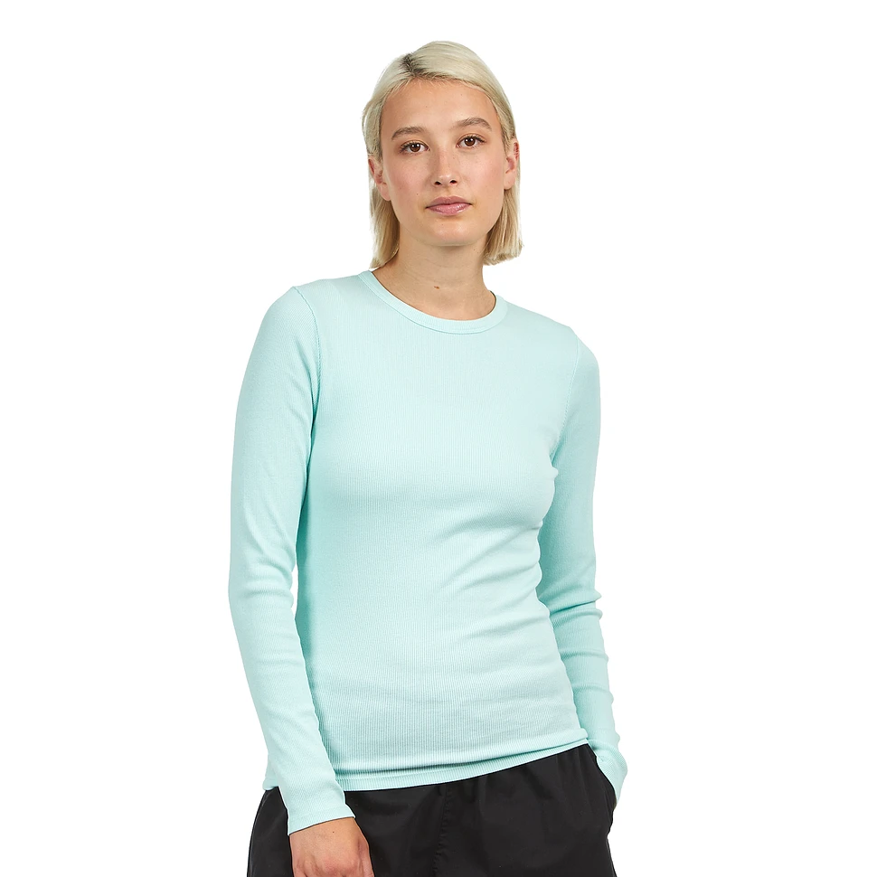 Colorful Standard - Women Organic Rib LS T-Shirt (Optical White) | HHV | T-Shirts