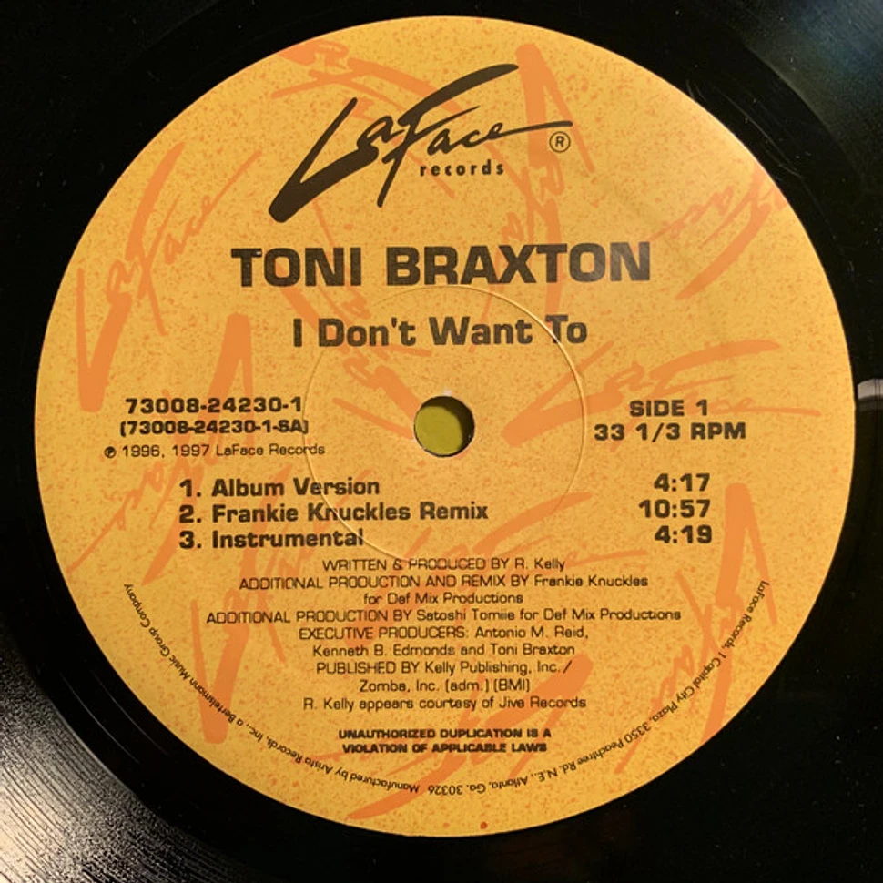 Toni Braxton - I Don't Want To / I Love Me Some Him