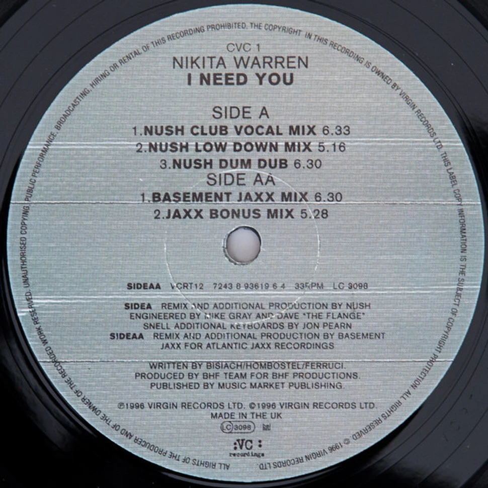 Nikita Warren - I Need You
