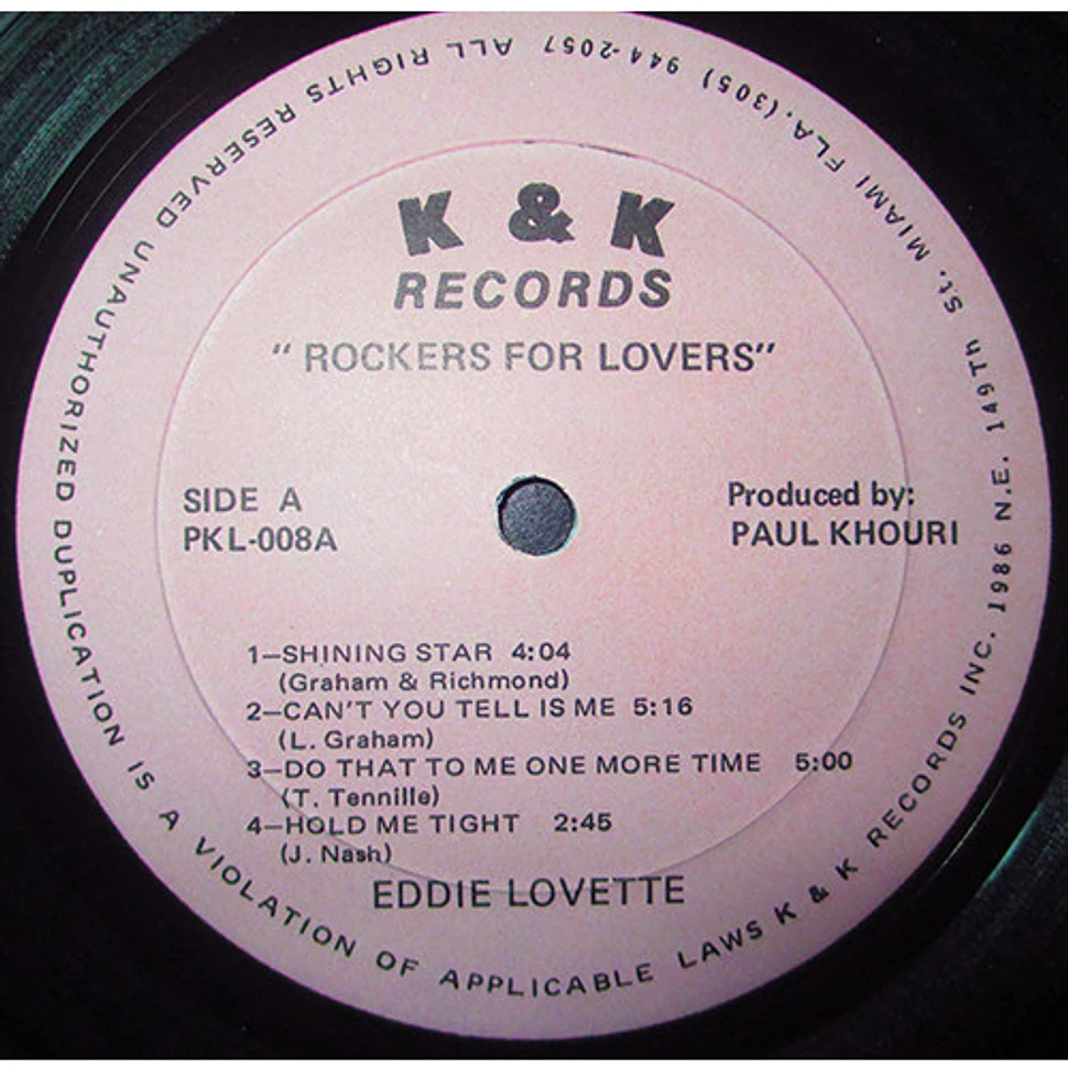 Eddie Lovette - Rockers For Lovers