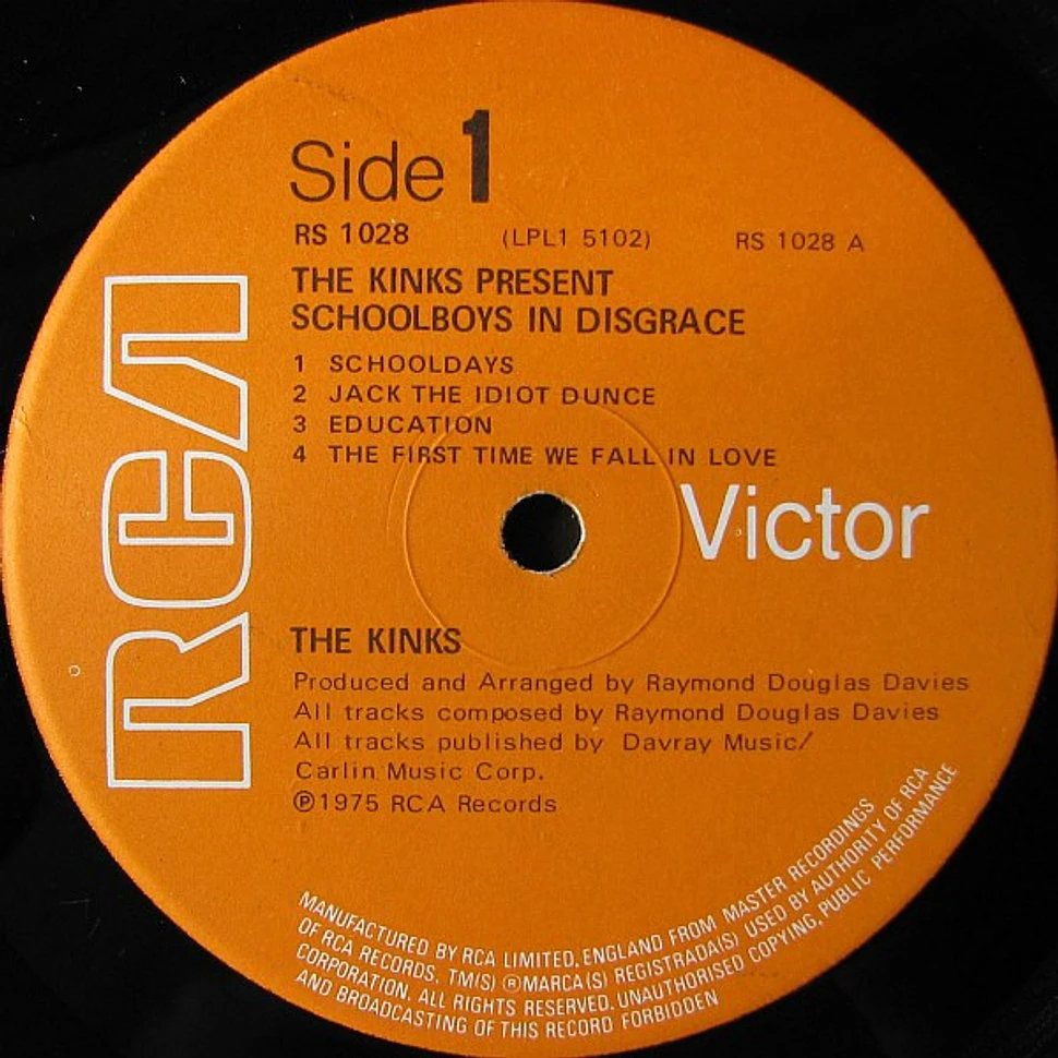 The Kinks - The Kinks Present Schoolboys In Disgrace