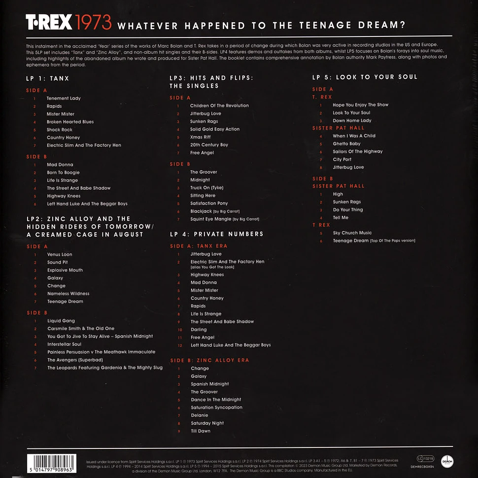 T.Rex - 1973: Whatever Happened To The Teenage Dream?