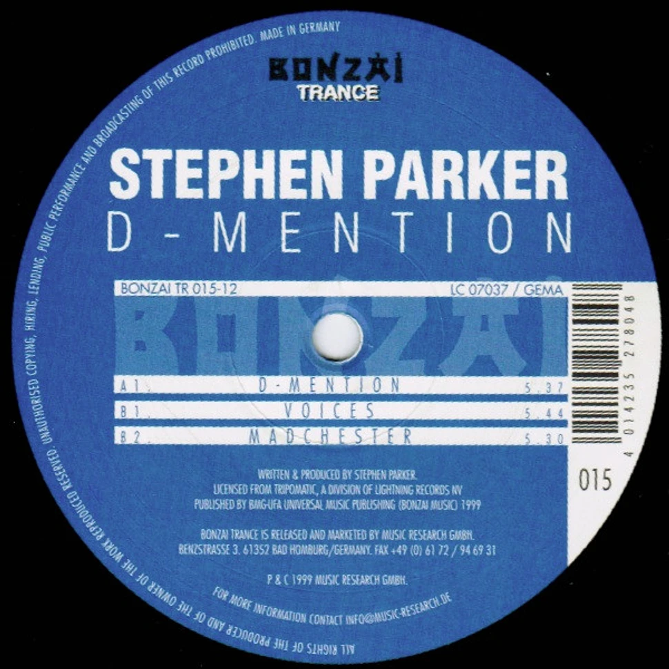 Stephen Parker - D-Mention