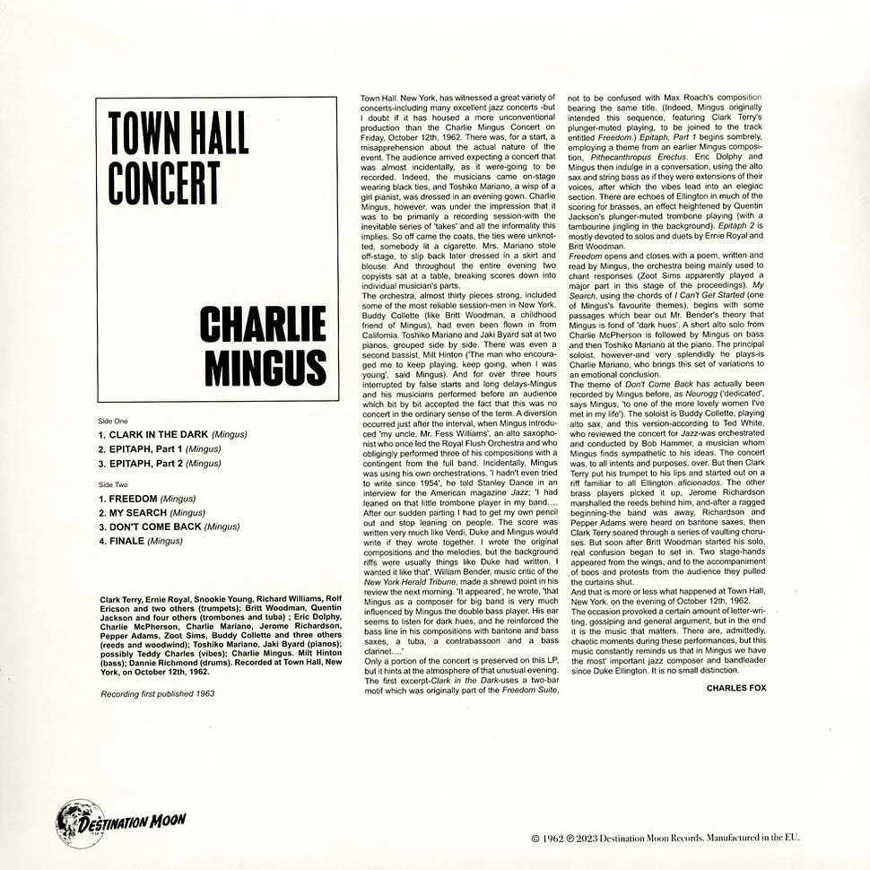 Charlie Mingus - Town Hall Concert